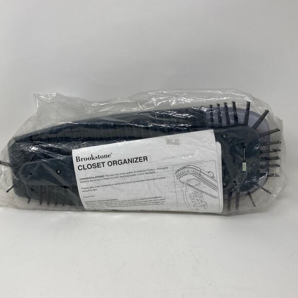 NEW Brookstone Automatic Rotating 68-Tie/Belt Rack Closet Organizer - Picture 2 of 9